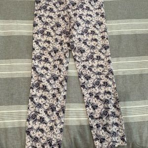 Floral Pattern, Banana Republic, work pants